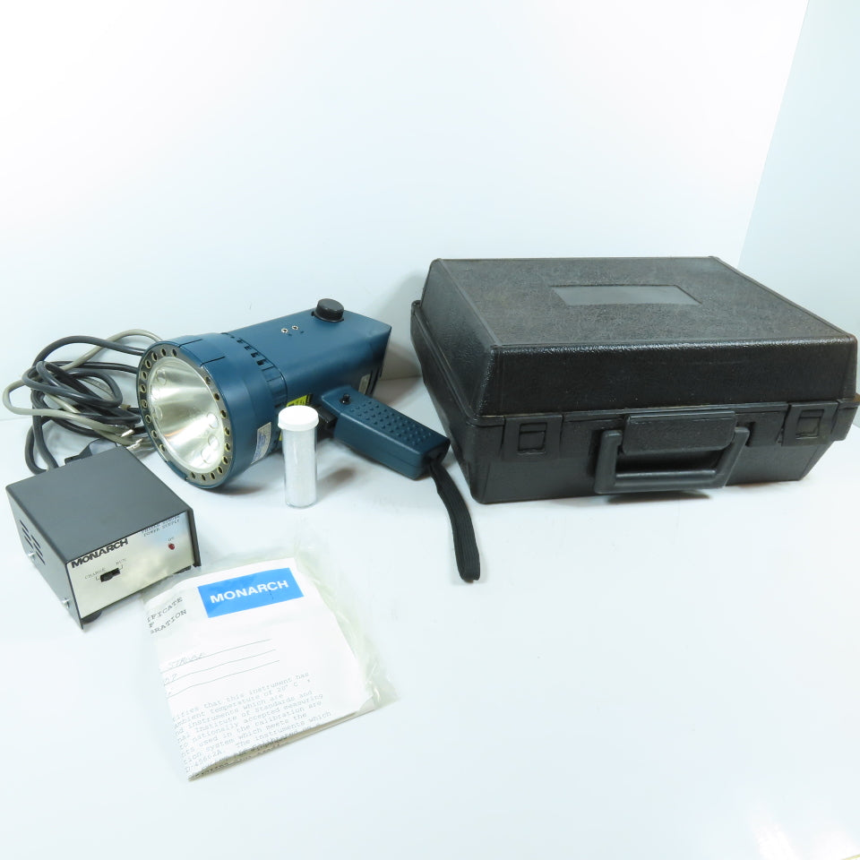 Monarch Instrument Digital Phase-Shifting Stroboscope Kit Power Supply & Case