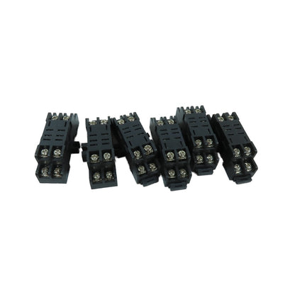 GE CR420NA2 8-Pin DPDT Relay Socket 15A 300VAC Lot Of 6