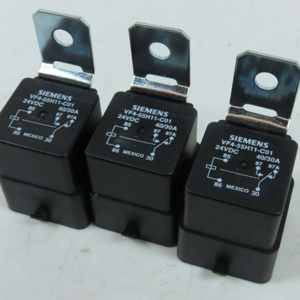 Siemens VF4-55H11-C01 40/30A SPDT Power Relay 24VDC Lot Of 3