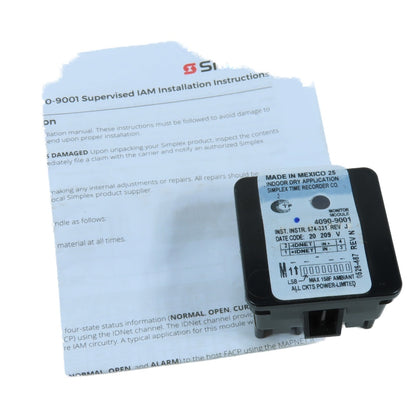 Simplex 4090-9001 Supervised IAM Fire Alarm Monitor Module