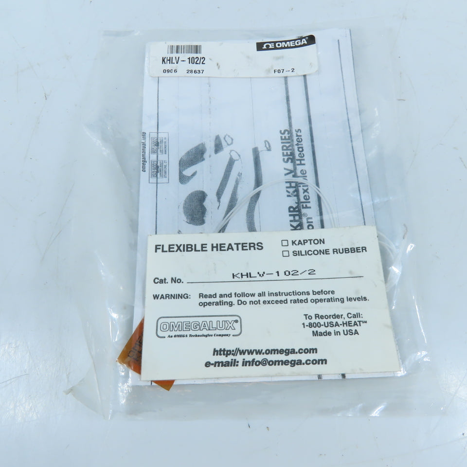 Omega KHLV-102/2 Polyimide Kapton Flexible Heater 28VAC