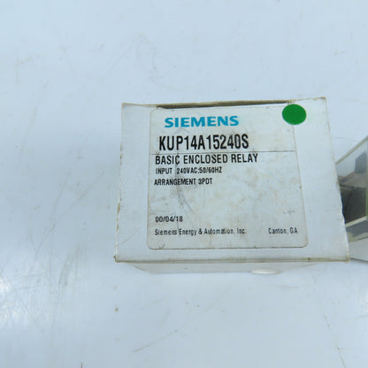 Potter & Brumfield KUP-14A15-240 10A 3PDT Basic Enclosed Power Relay 240VAC