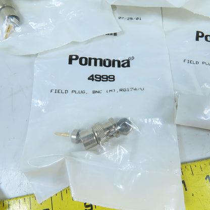 Pomona 4999 BNC (M) Field Plug Connector RG174/U Lot Of 12