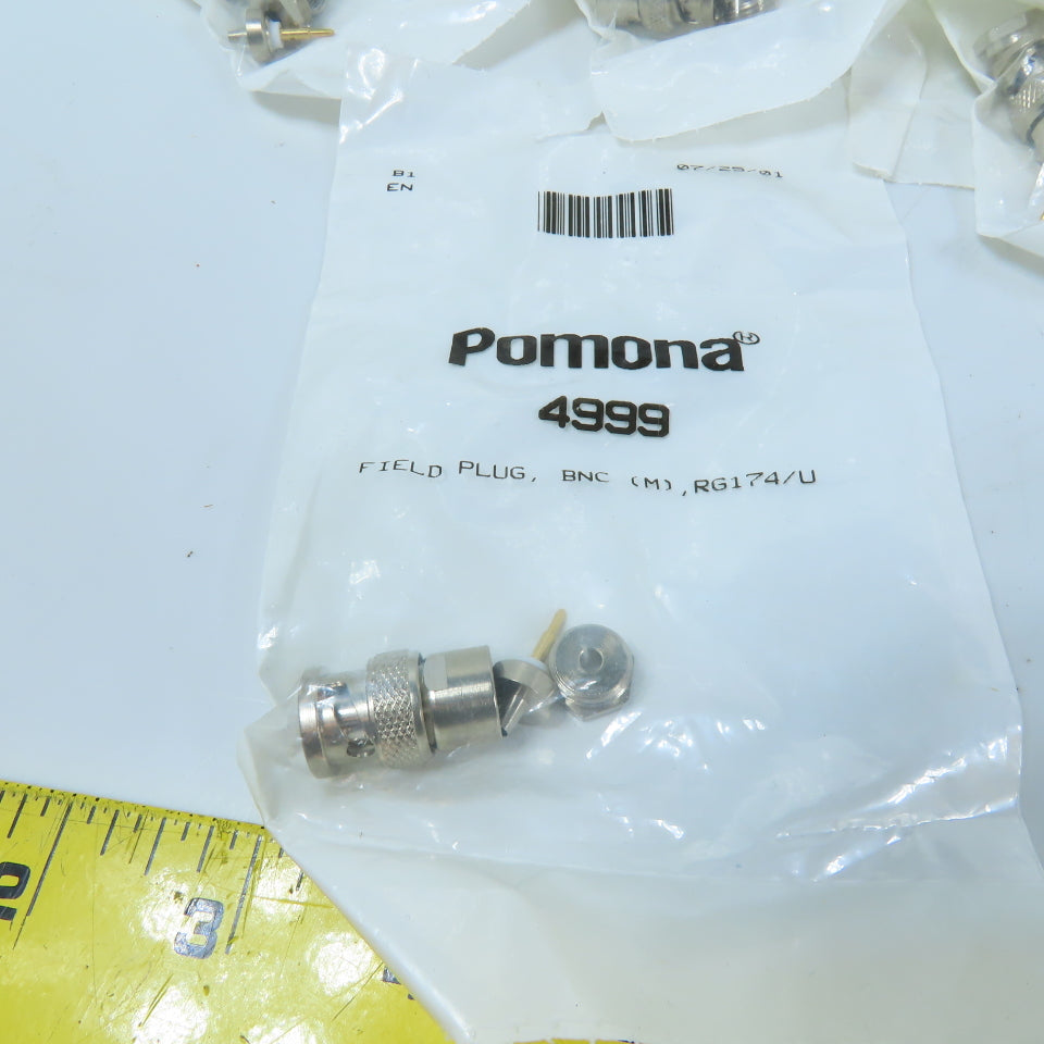 Pomona 4999 BNC (M) Field Plug Connector RG174/U Lot Of 12