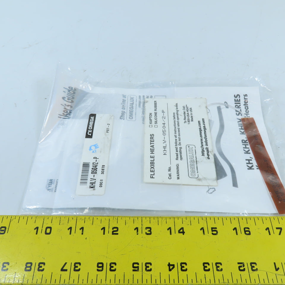 Omega KHLV-0504/2-P Kapton Flexible Strip Heater 5W 28VAC