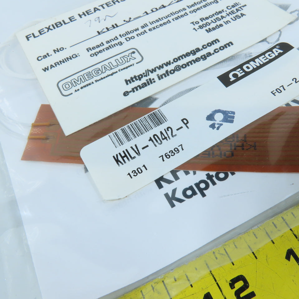 Omega KHLV-104/2-P Kapton Flexible Heater Pad 28V