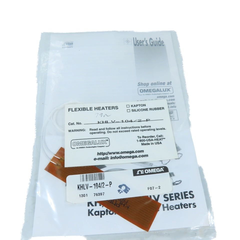 Omega KHLV-104/2-P Kapton Flexible Heater Pad 28V
