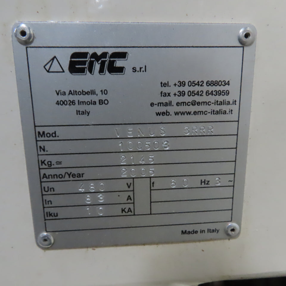 EMC VENUS 3RRR 1300mm Wide Belt Finishing Sander 480V 3Ph