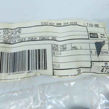 Pulse Electronics PE-53935SNL 250uH Power Inductor Toroid SMD 150kHz Lot Of 9