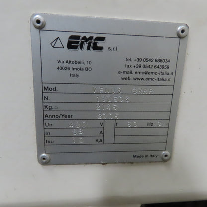 EMC VENUS 3RRR 1300mm Wide Belt Finishing Sander 480V 3Ph
