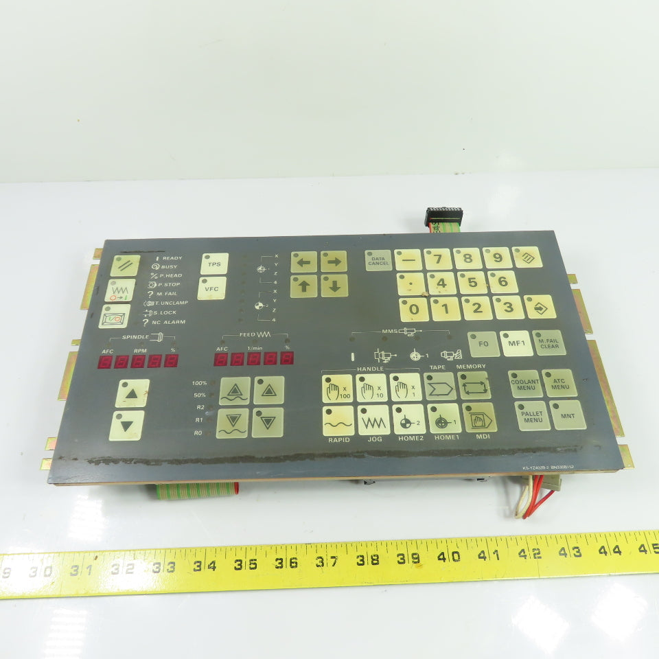Mitsubishi BN330B152 KS-YZ402B-2 CNC Operator Control Panel Membrane Keypad