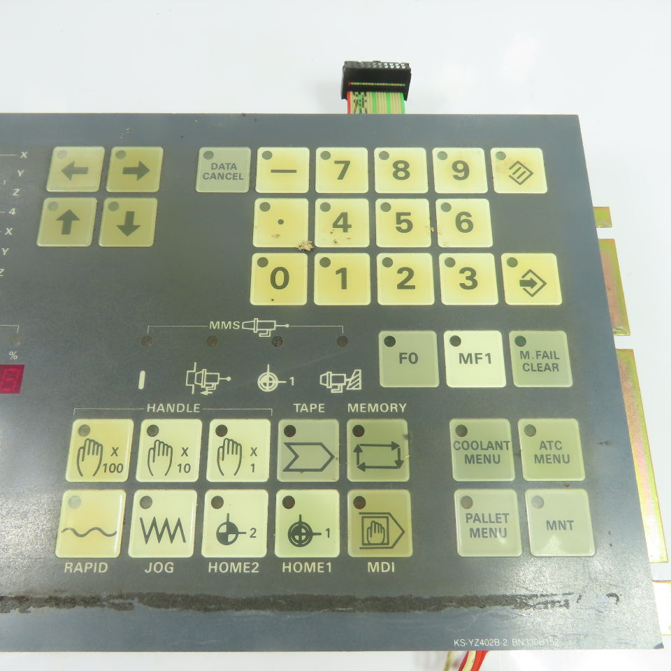 Mitsubishi BN330B152 KS-YZ402B-2 CNC Operator Control Panel Membrane Keypad