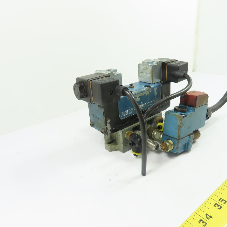 Rexroth N/A Double Solenoid Pneumatic Directional Valve Manifold 110/115V