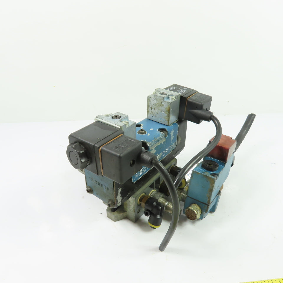 Rexroth N/A Double Solenoid Pneumatic Directional Valve Manifold 110/115V