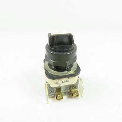 Allen-Bradley 800H-JR2KE7 3-Position Selector Switch Ser F 600V