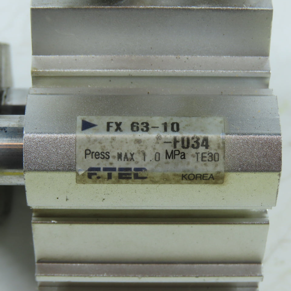 F.TEC FX63-10-F034 63mm Bore 10mm Stroke Pneumatic Non Rotating Cylinder