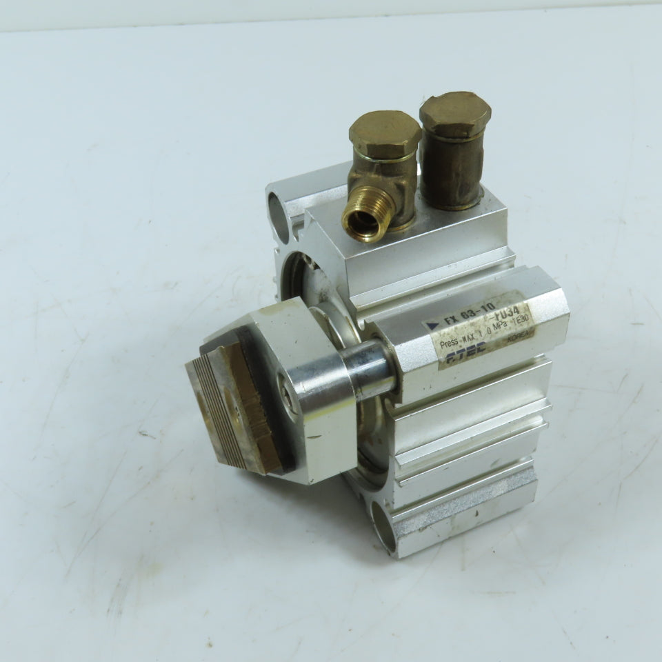 F.TEC FX63-10-F034 63mm Bore 10mm Stroke Pneumatic Non Rotating Cylinder