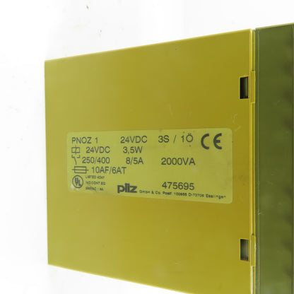Pilz 475695 PNOZ 1 Dual Channel E-Stop Safety Relay 3S/1O 24VDC