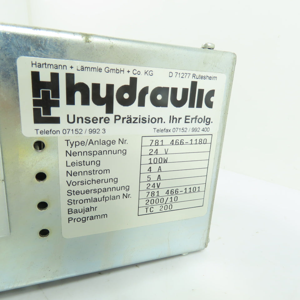 Hartmann + Lämmle 781 466-1180 24V Electrohydraulic Amplifier Control Module