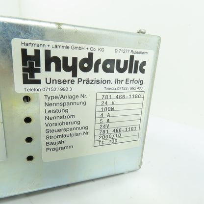 Hartmann + Lämmle 781 466-1180 24V Electrohydraulic Amplifier Control Module
