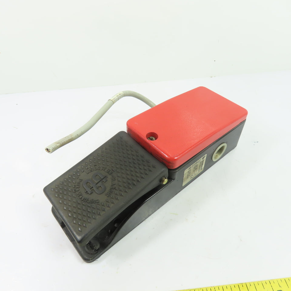 Bernstein 606.1200.003 F1-U2Z 10A Foot Pedal Operated Switch 500VAC 2NO/2NC IP65