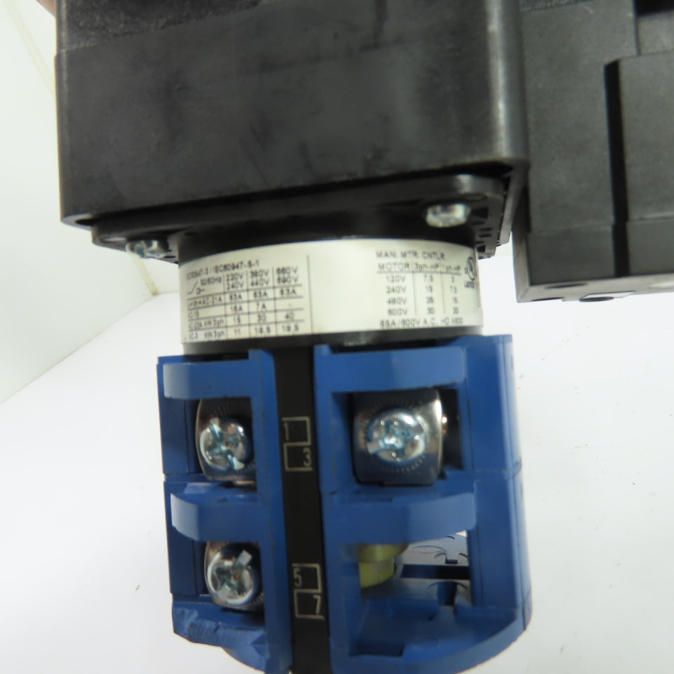 Kraus & Naimer 70029450 C42.T303 65A 3-Pole Rotary Cam Disconnect Switch 600V