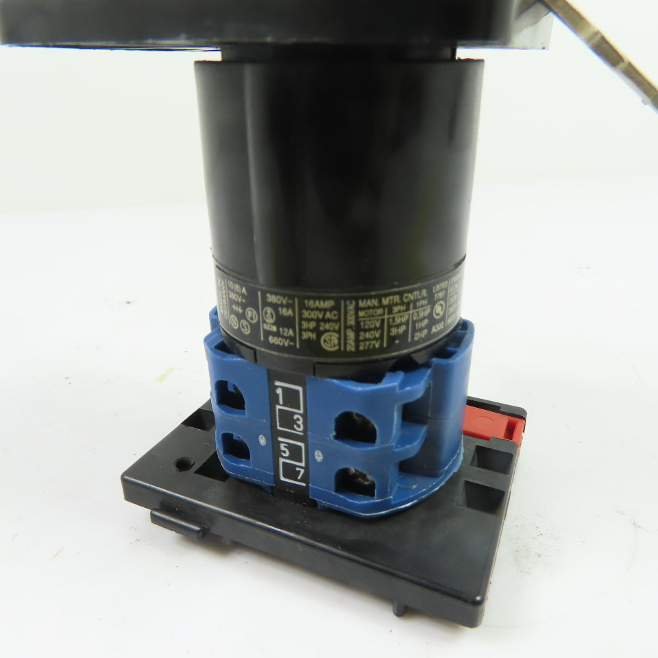 Kraus & Naimer CA10 2-Position 3-Pole Keyed Rotary Switch 660VAC