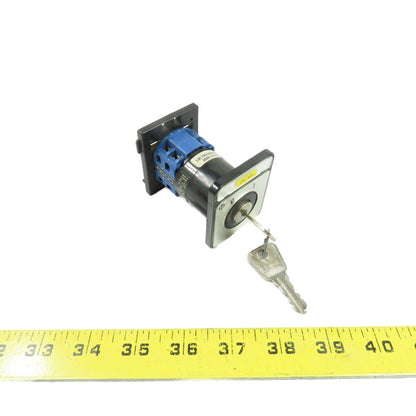 Kraus & Naimer CA10 2-Position 3-Pole Keyed Rotary Switch 660VAC