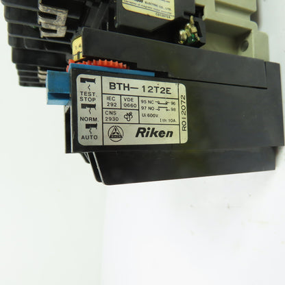 Riken RAB-12T10 3-Pole Contactor 110V Coil w/ BTH-12T2E Overload Relay 1-1.4A