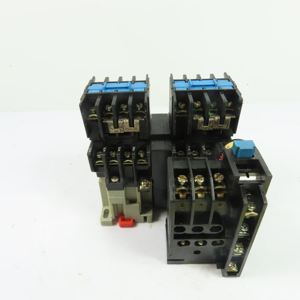 Riken RAB-12T10 3-Pole Contactor 110V Coil w/ BTH-12T2E Overload Relay 1-1.4A