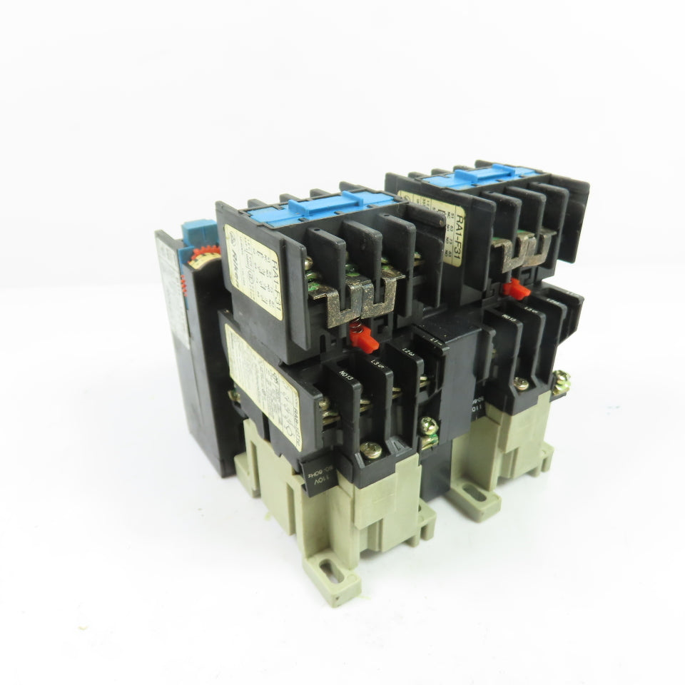 Riken RAB-12T10 3-Pole Contactor 110V Coil w/ BTH-12T2E Overload Relay 1-1.4A