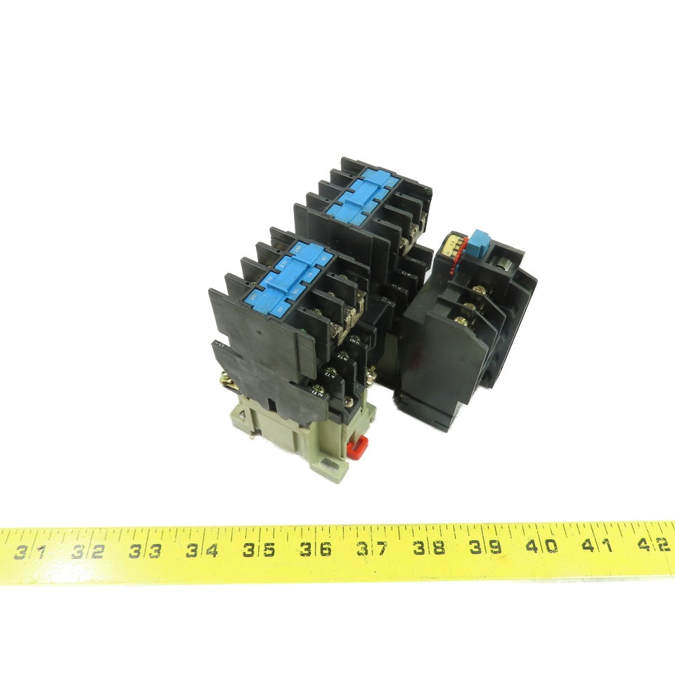 Riken RAB-12T10 3-Pole Contactor 110V Coil w/ BTH-12T2E Overload Relay 1-1.4A