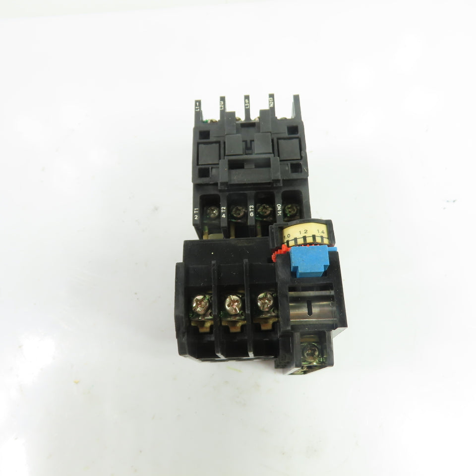 Riken RAB-12T10 3-Pole Contactor 110V Coil w/ BTH-12T2E Overload Relay 1-1.4A