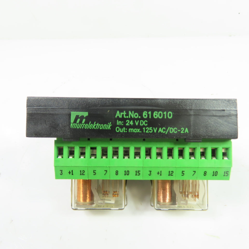 Murrelektronik 616010 Dual RelayBoard Assembly 24VDC In 125VAC/DC-2A Output