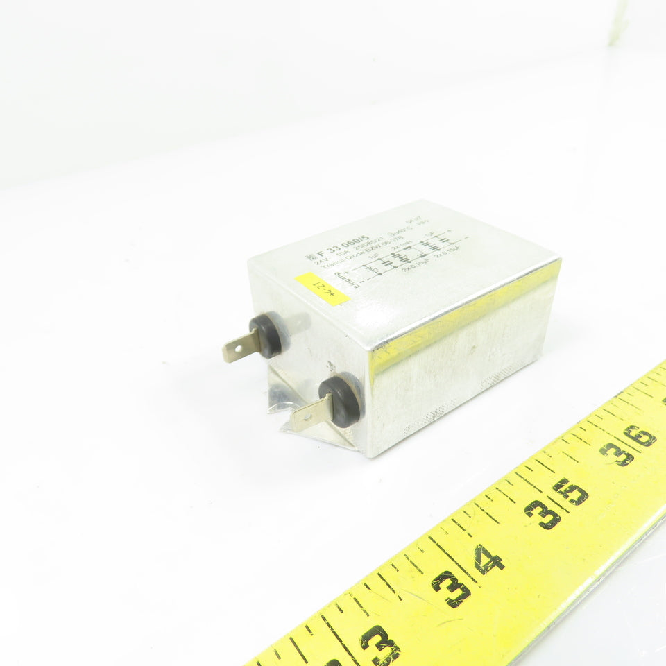 EE F 33.060/5 24VDC 10A EMI/RFI Power Line Filter