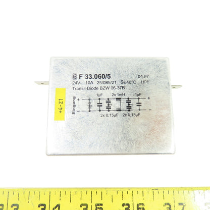 EE F 33.060/5 24VDC 10A EMI/RFI Power Line Filter