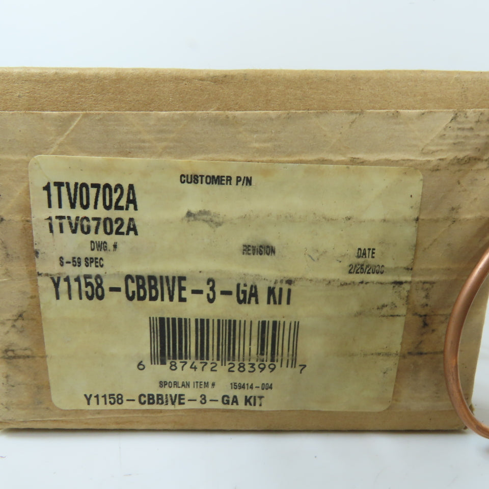 Sporlan 1TV0702A Y1158-CBBIVE-3-GA Thermostatic Expansion Valve Repair Kit