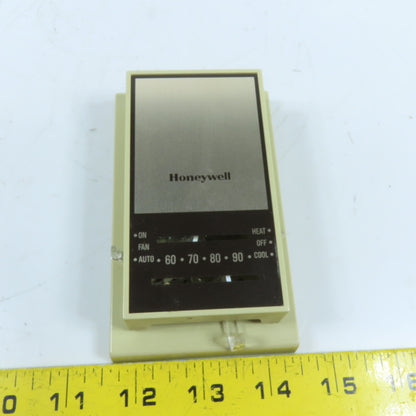 Honeywell T834C1491 24V SPDT 3-Wire Heat-Cool Wall Thermostat 55-95°F