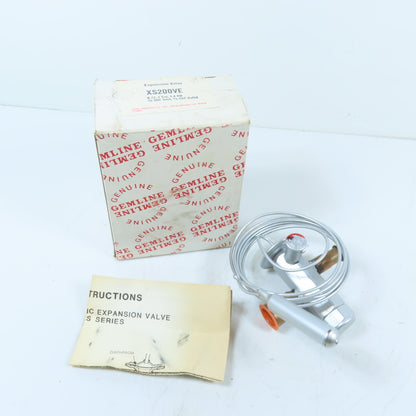 Gemline XS200VE Thermostatic Expansion Valve w/ Sensing Bulb & Capillary Tube