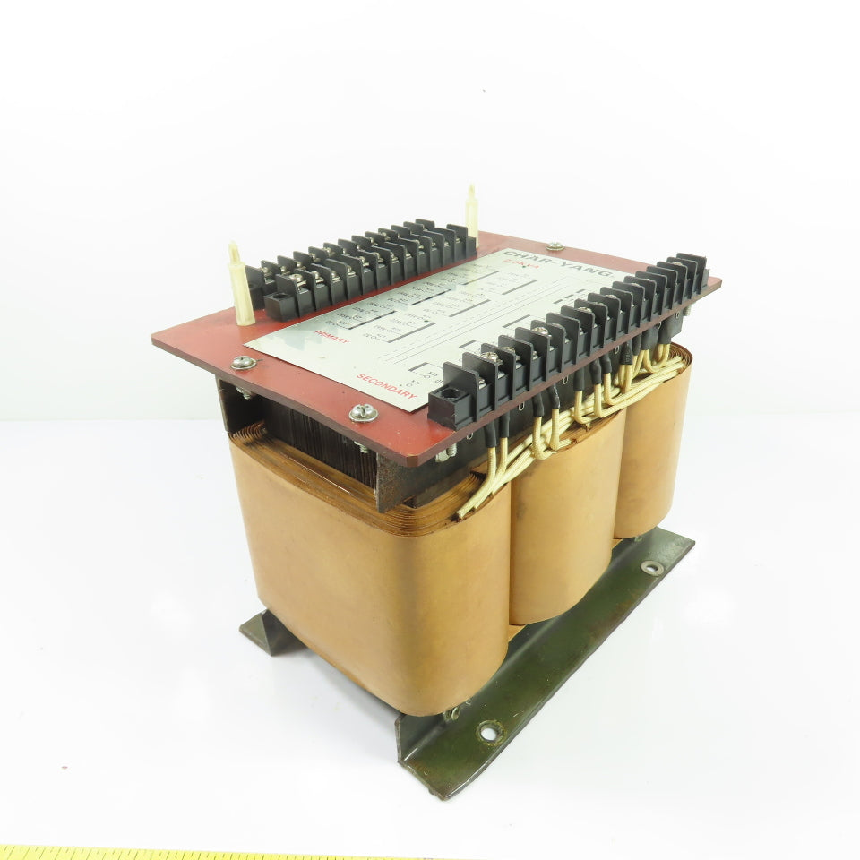 Char-Yang 2.0KVA 3Ph Multi-Tap Control Transformer 195-285V Pri 10-220V Sec