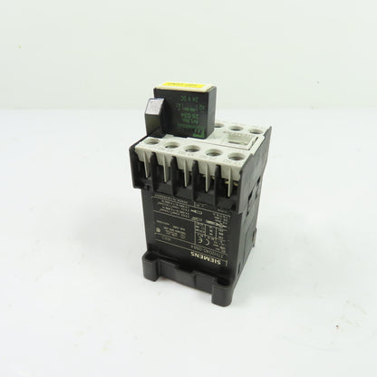Siemens 3TH2040-0BB4 4NO Control Relay 24VDC w/ Suppressor