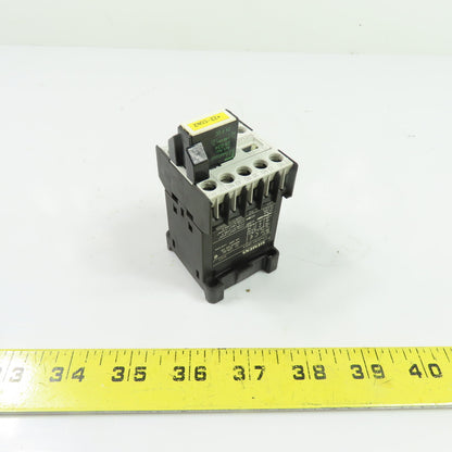 Siemens 3TH2040-0BB4 4NO Control Relay 24VDC w/ Suppressor