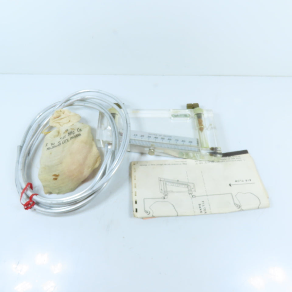 Dwyer 250-AF Inclined Manometer Air Filter Gage .10-0-1.0" Water Column