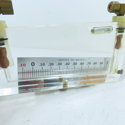 Dwyer 250-AF Inclined Manometer Air Filter Gage .10-0-1.0" Water Column