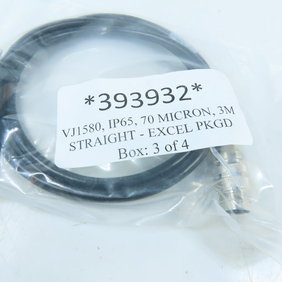 Videojet 393932 Adapter Cable IP65 70 Micron 3M Straight for VJ1580