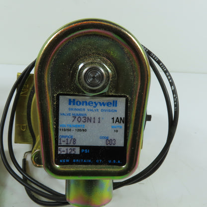 Honeywell 1AN 703N11 2-Way Pilot Operated Diaphragm Solenoid Valve 110/120V