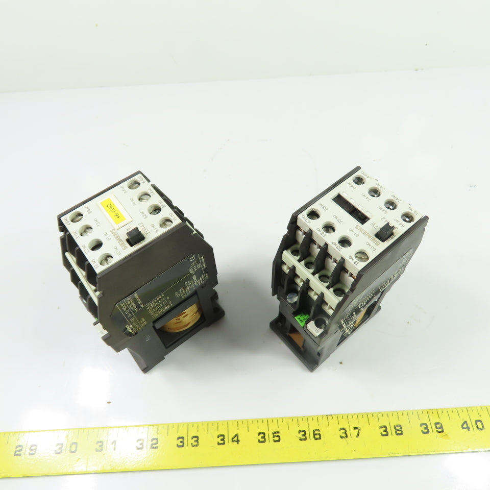Siemens 3TH4271-0B 8-Pole Control Relay 7NO+1NC 24VDC Coil Lot Of 2