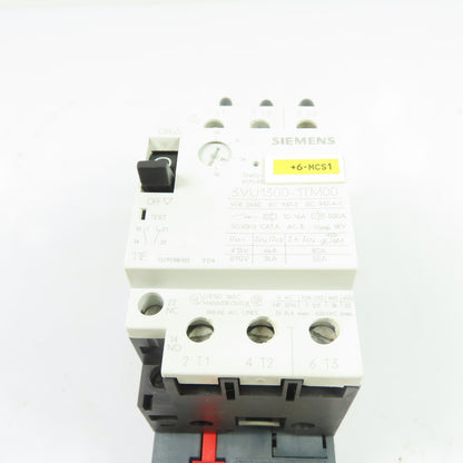 Siemens 3VU1300-1TM00 10-16A 3-Pole Manual Motor Starter Protector 600VAC 3Ph