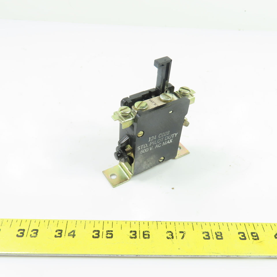 General Electric CR124-C028 Series-A DP Overload Relay 600VAC Std. Pilot Duty