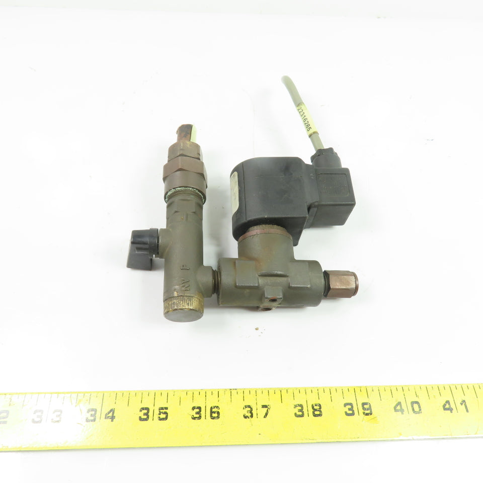 Ingersoll-Rand Solenoid Operated Pilot Check Valve Assembly 100-120V 1/4" NPT